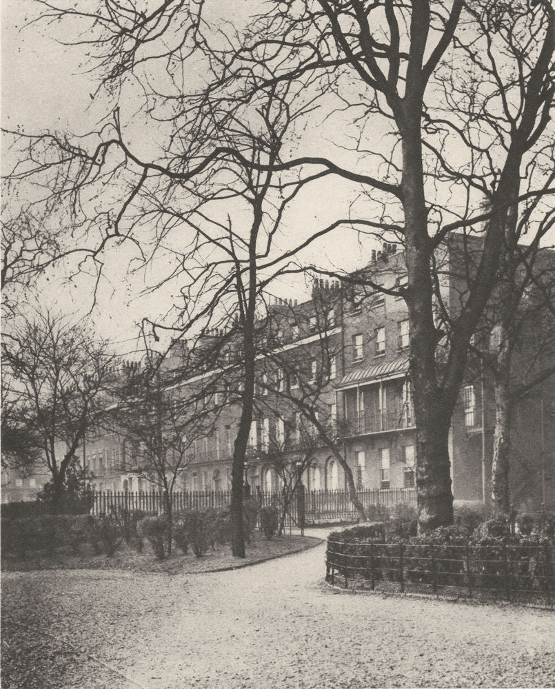 LONDON. Brunswick Square. Part of Bloomsbury's Boarding- house Land 1926 print